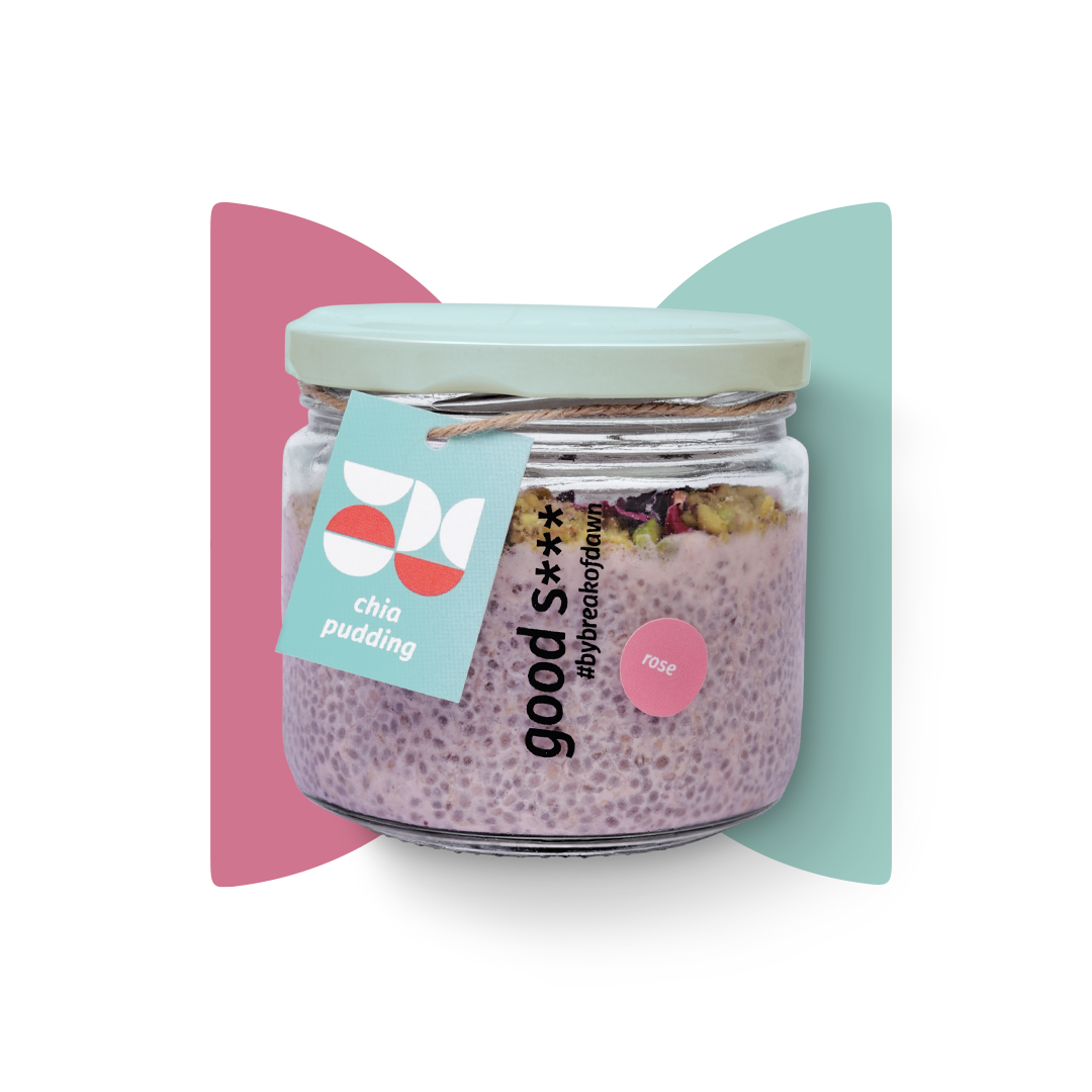 rose pistachio chia pudding