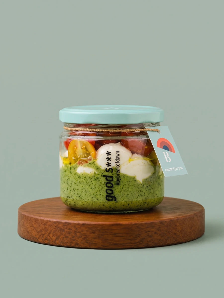 Break of Dawn pesto burrata
