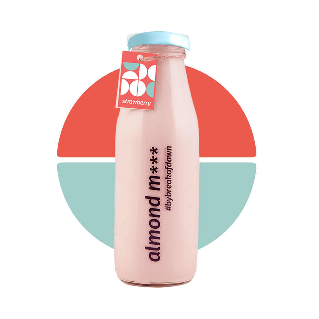 strawberry almond milk