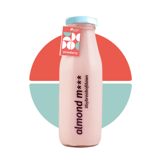 strawberry almond milk